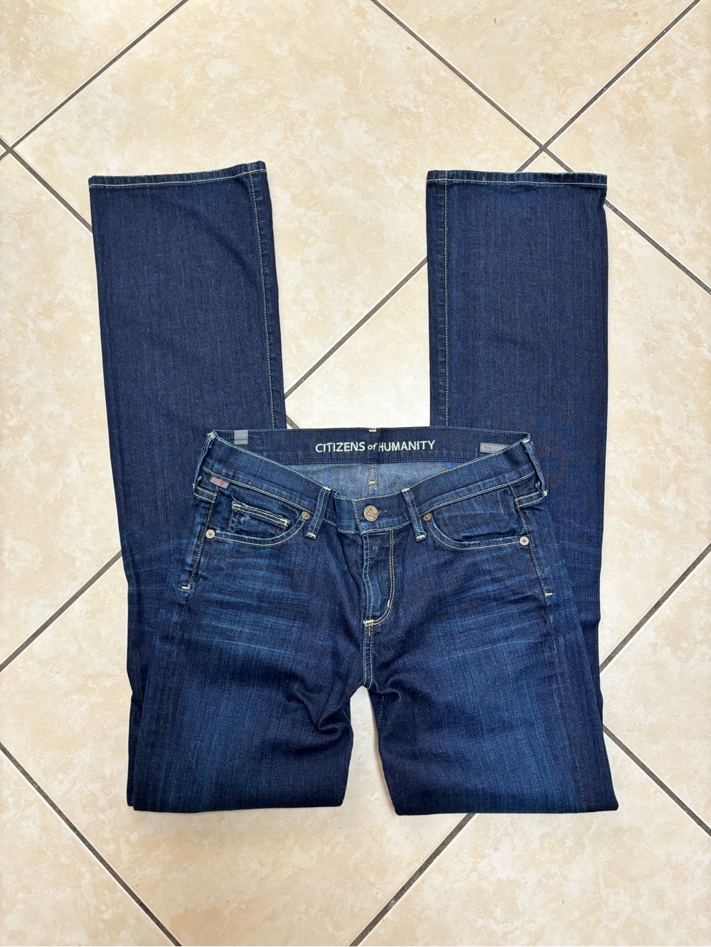 Citizens of Humanity dark wash bootcut jeans